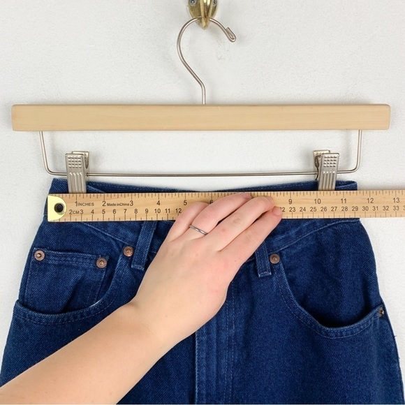 Vintage 90s Route 66 High Waisted Dark Wash Straight Leg Jean Sz 23 - Picture 6 of 8